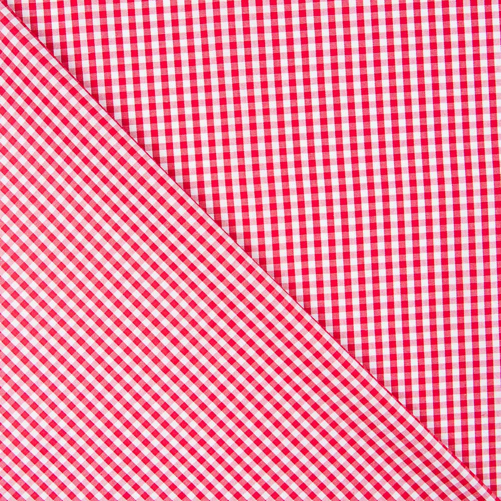 Algodão Vichy Mini Vermelho - Ribes y Casals