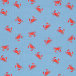 Algodão Antibacteriano Caranguejo Azul Denim - Ribes y Casals