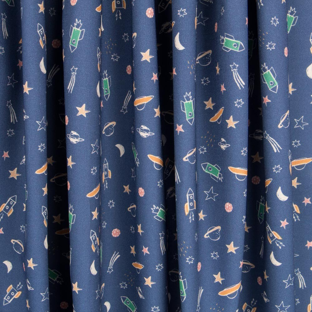 Algodão Antibacteriano Space Azul - Ribes y Casals