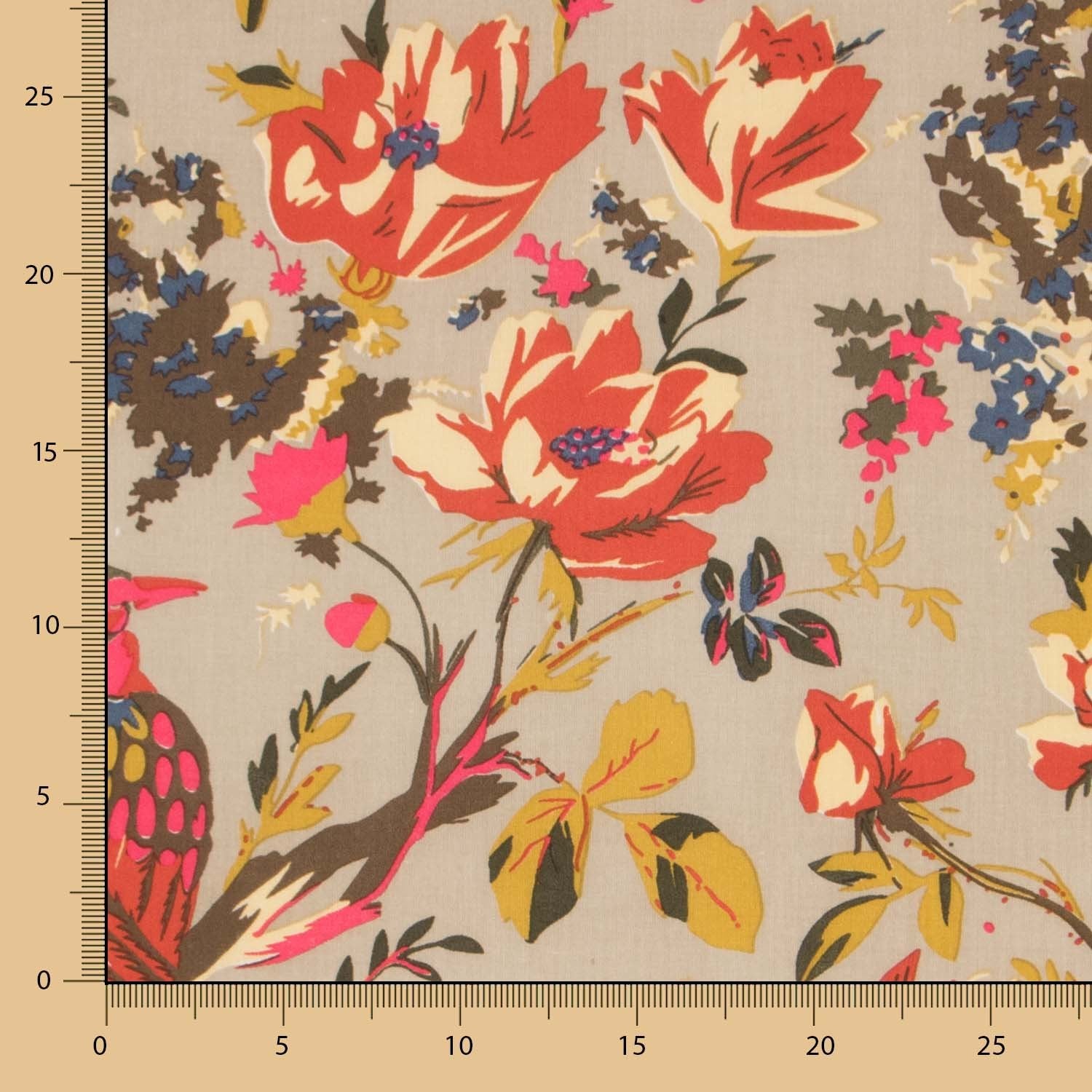 Popeline Florezinhas Rosa - Ribes y Casals