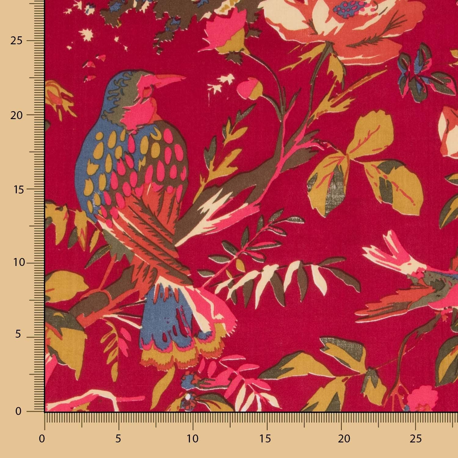 Popeline Florezinhas Rosa - Ribes y Casals