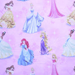 Algodão Estampado Princesas Disney Rosa - Ribes y Casals