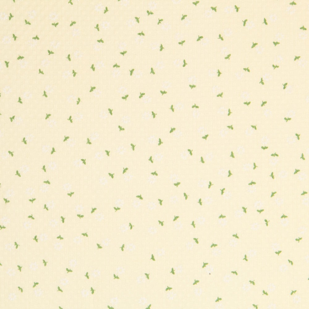 Tecido Cetim Floral Azul - Ribes y Casals