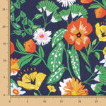 Tecido de Algodão Botanic Marinho - Ribes y Casals