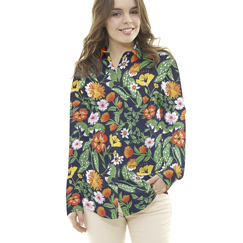 Tecido de Algodão Botanic Marinho - Ribes y Casals