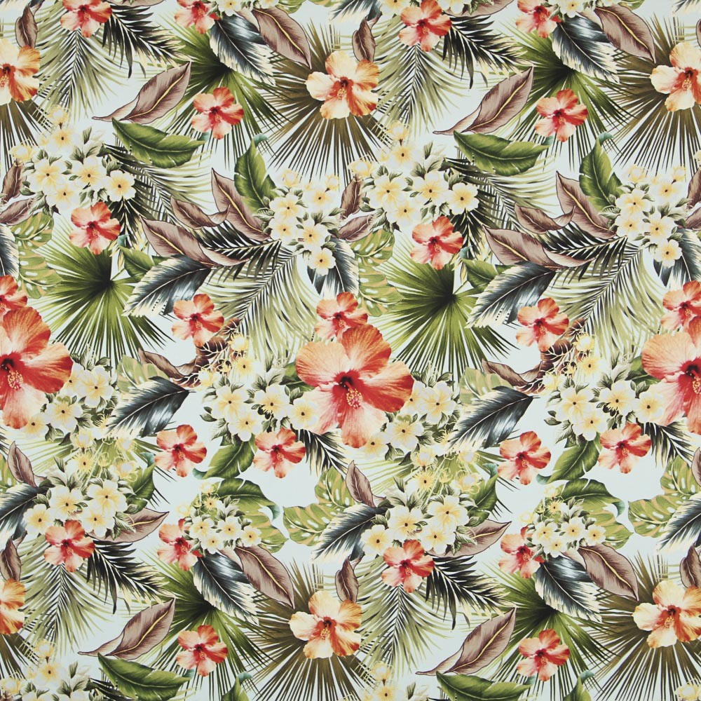 Tecido de Algodão Caribe Celeste - Ribes y Casals