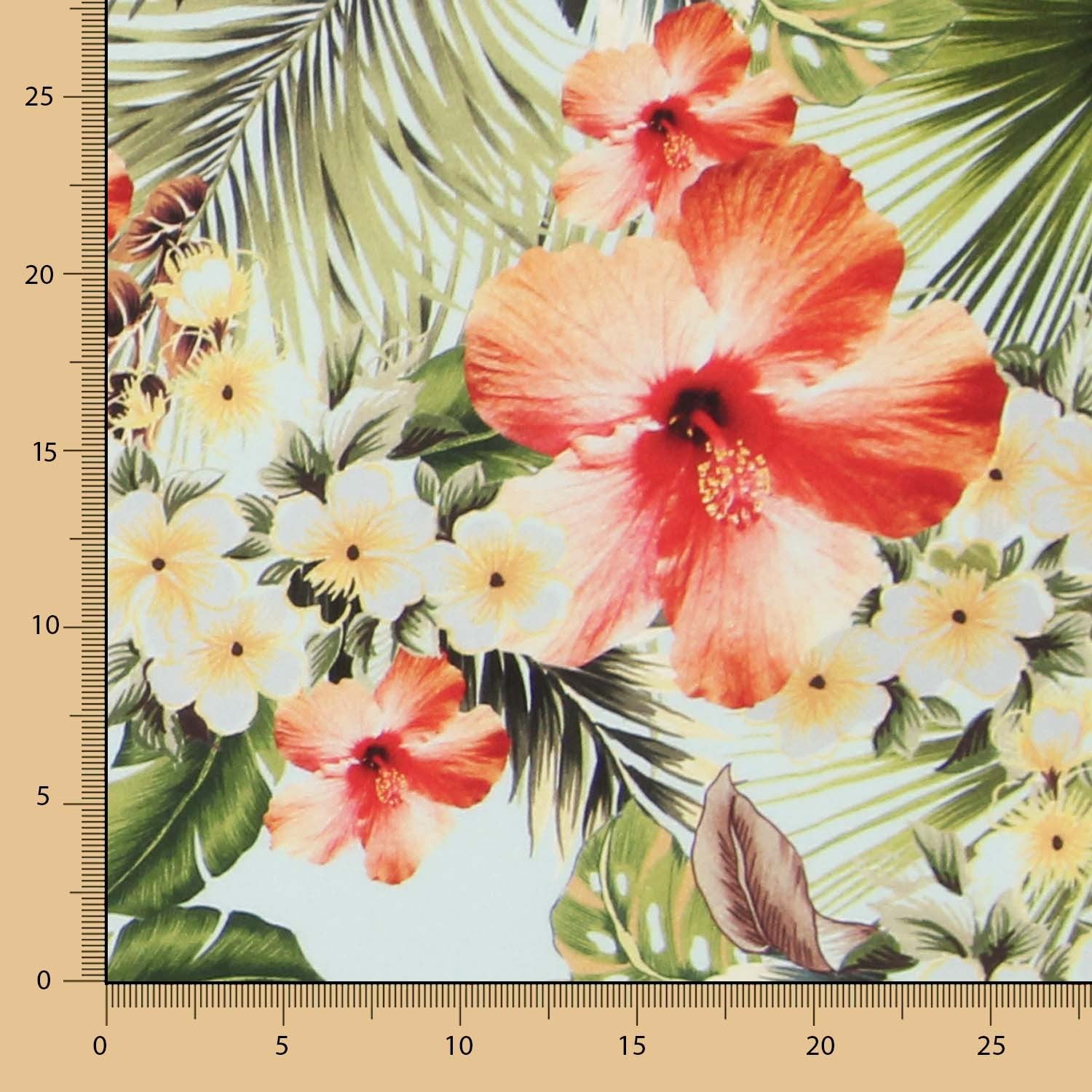 Tecido de Algodão Caribe Celeste - Ribes y Casals