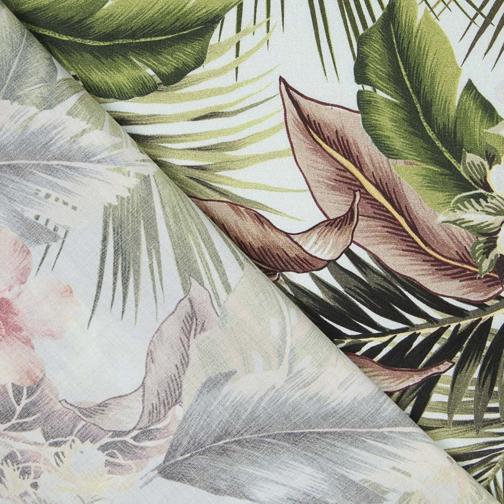 Tecido de Algodão Caribe Celeste - Ribes y Casals