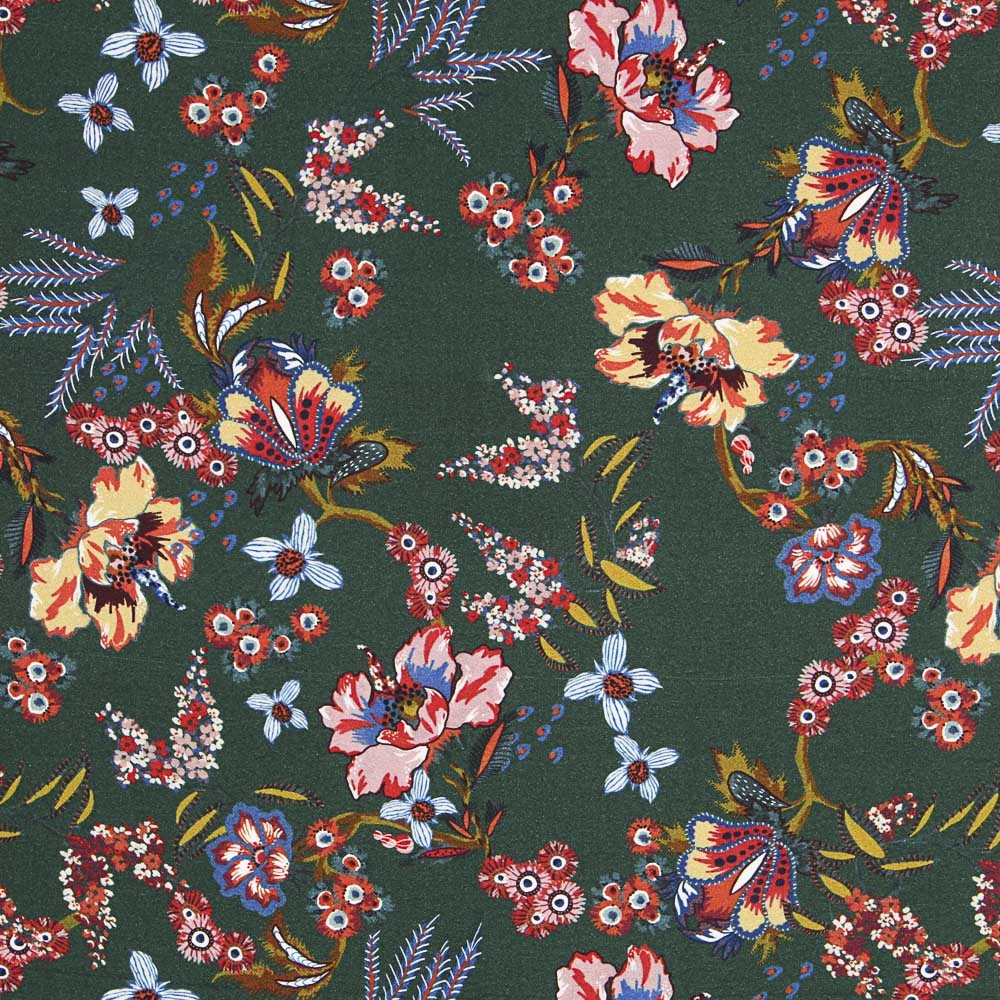 Algodão Moda Dehli Verde - Ribes y Casals