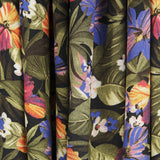 Tecido de Algodão Hibíscus Preto - Ribes y Casals