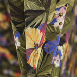 Tecido de Algodão Hibíscus Preto - Ribes y Casals