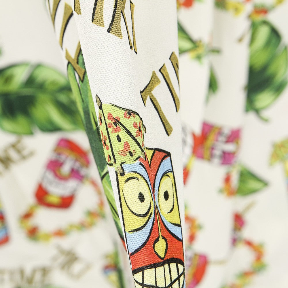 Tecido de Algodão Tiki Cru - Ribes y Casals