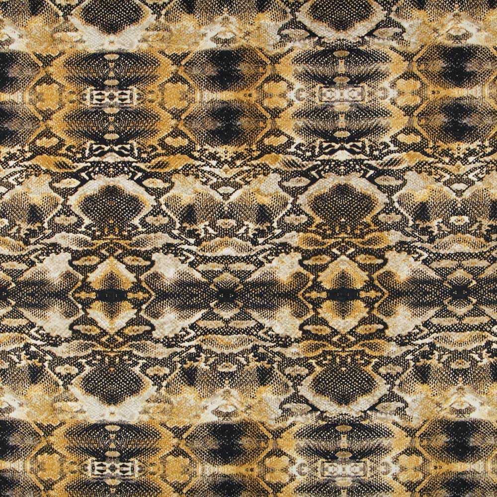 Tecido de Algodão Serpente Ocre - Ribes y Casals