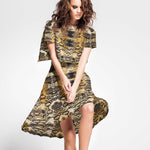 Tecido de Algodão Serpente Ocre - Ribes y Casals