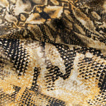 Tecido de Algodão Serpente Ocre - Ribes y Casals