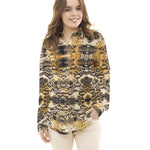 Tecido de Algodão Serpente Ocre - Ribes y Casals