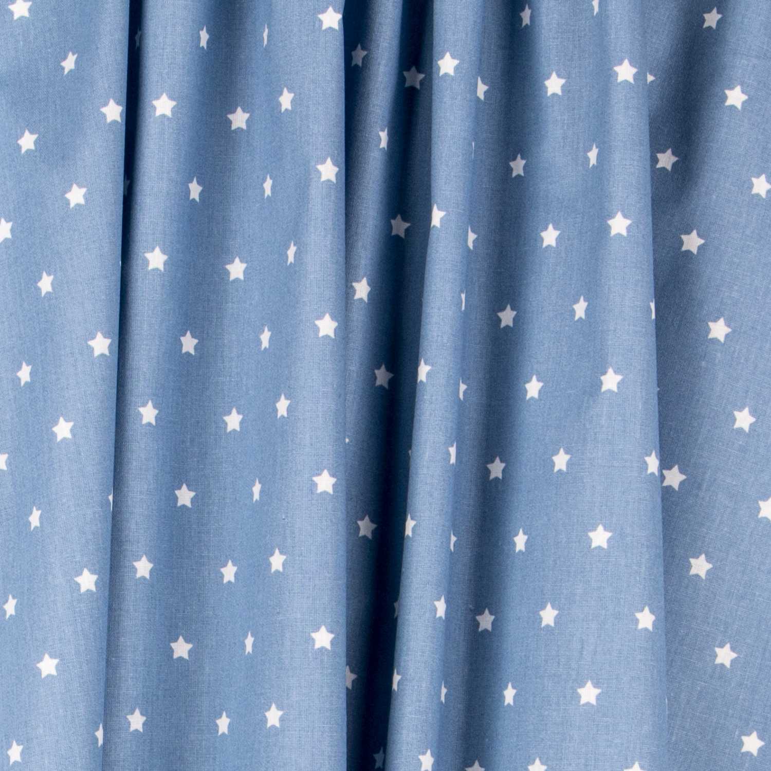 Algodão Estrelas branco azul - Ribes y Casals