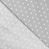 Algodão Estrelas branco cinza - Ribes y Casals