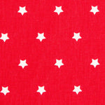 Algodão Estrelas branco vermelho - Ribes y Casals