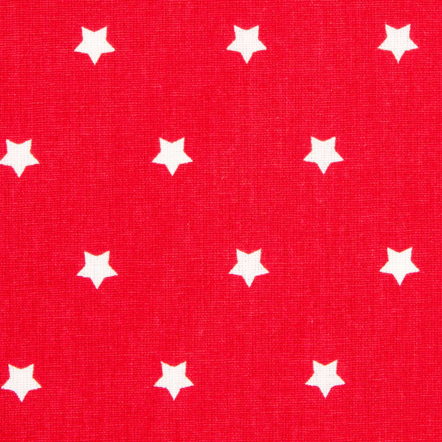 Algodão Estrelas branco vermelho - Ribes y Casals