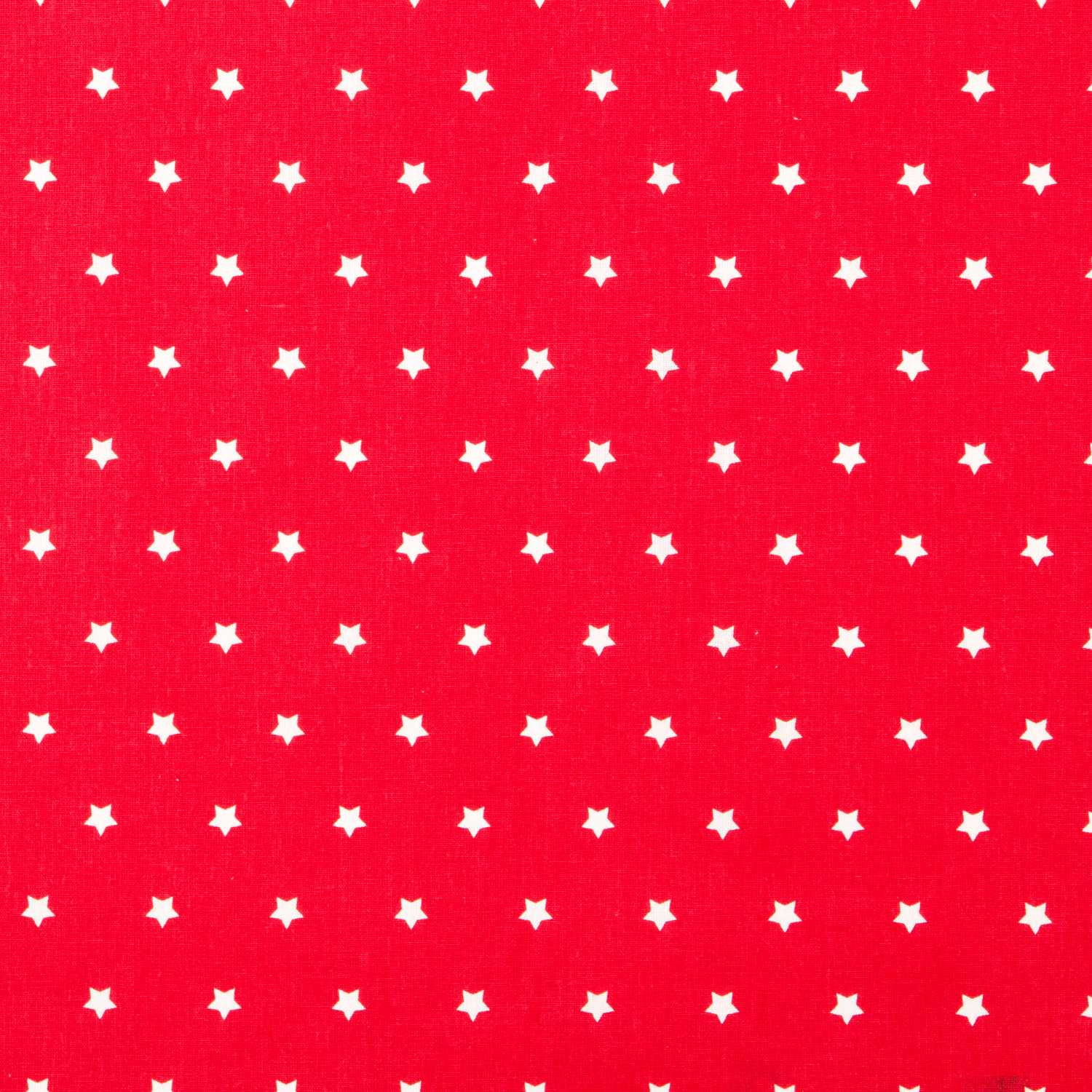 Algodão Estrelas branco vermelho - Ribes y Casals