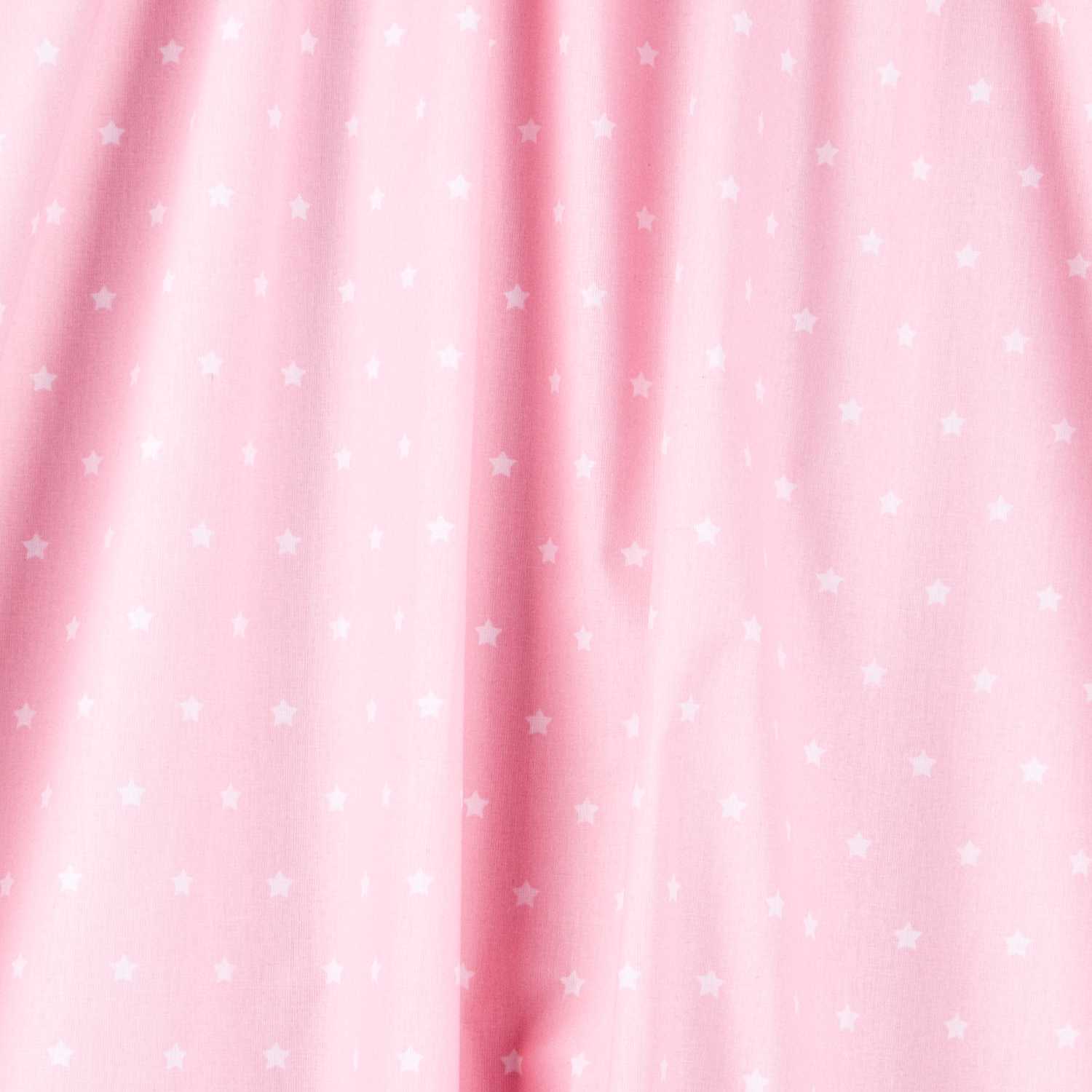 Algodão Estrelas rosa branca - Ribes y Casals