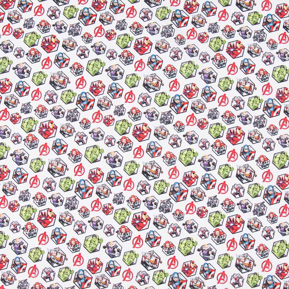 Algodão Vingadores Hexágonos - Ribes y Casals