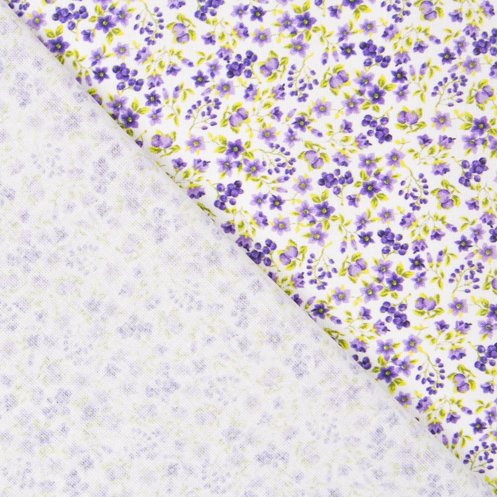 Algodón Florecitas Liberty Lila - Ribes y Casals