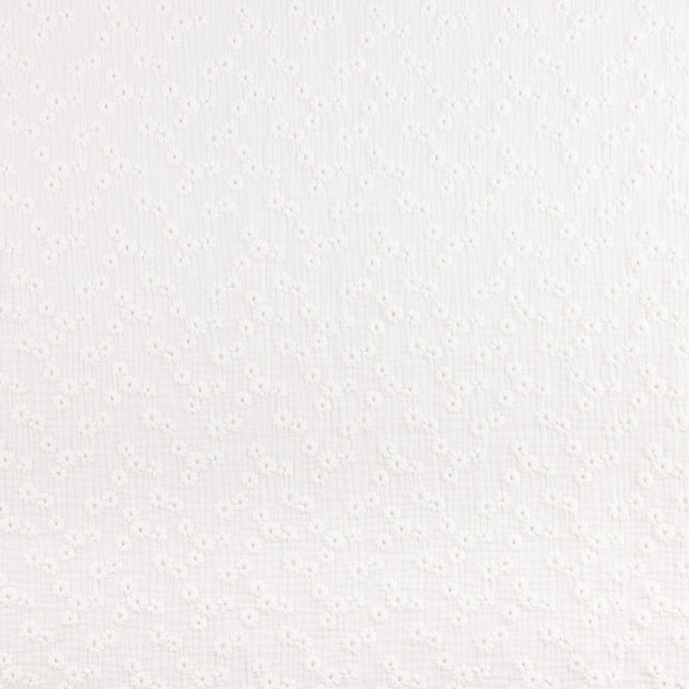 Dupla Gaze Bordada Flor Natural - Ribes y Casals