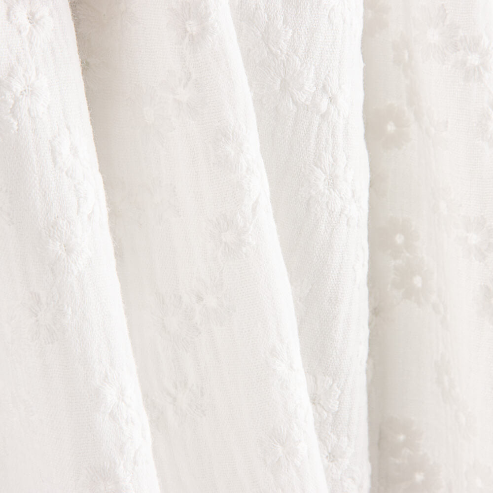 Dupla Gaze Bordada Flor Natural - Ribes y Casals