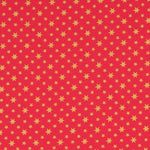 Algodão Natal Multi Estrelas Vermelho - Ribes y Casals