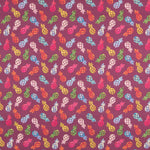 Algodão Popeline Ananás Borgonha - Ribes y Casals