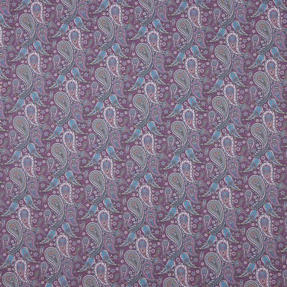 Voile Algodão Supima Caxemira Roxo - Ribes y Casals