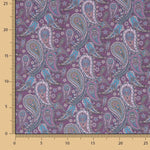 Voile Algodão Supima Caxemira Roxo - Ribes y Casals