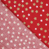 Algodão Estrelas Natal Lacado Ouro - Ribes y Casals