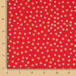 Algodão Estrelas Natal Lacado Ouro - Ribes y Casals