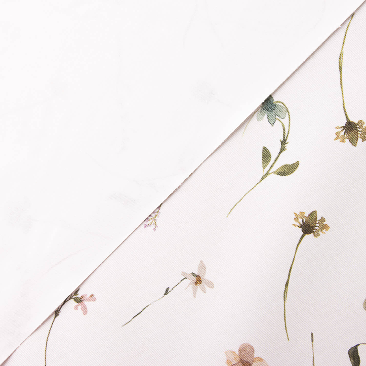 Sarga Resinada Algodão Floral Delicado - Ribes y Casals