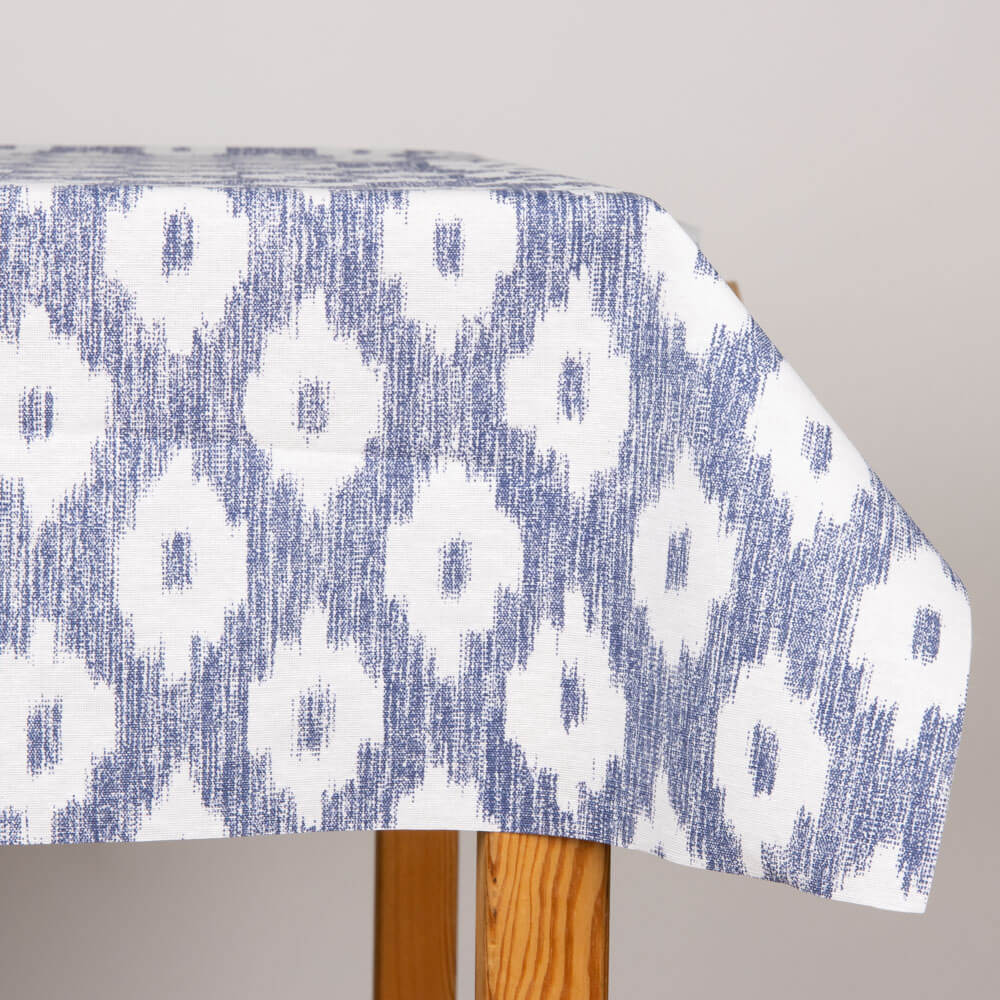 Mantel Resinado Antimanchas Lenguas Mallorquina Azul - Ribes y Casals