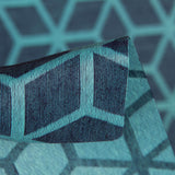 Mantel Antimanchas Geométrico Azul Canard - Ribes y Casals