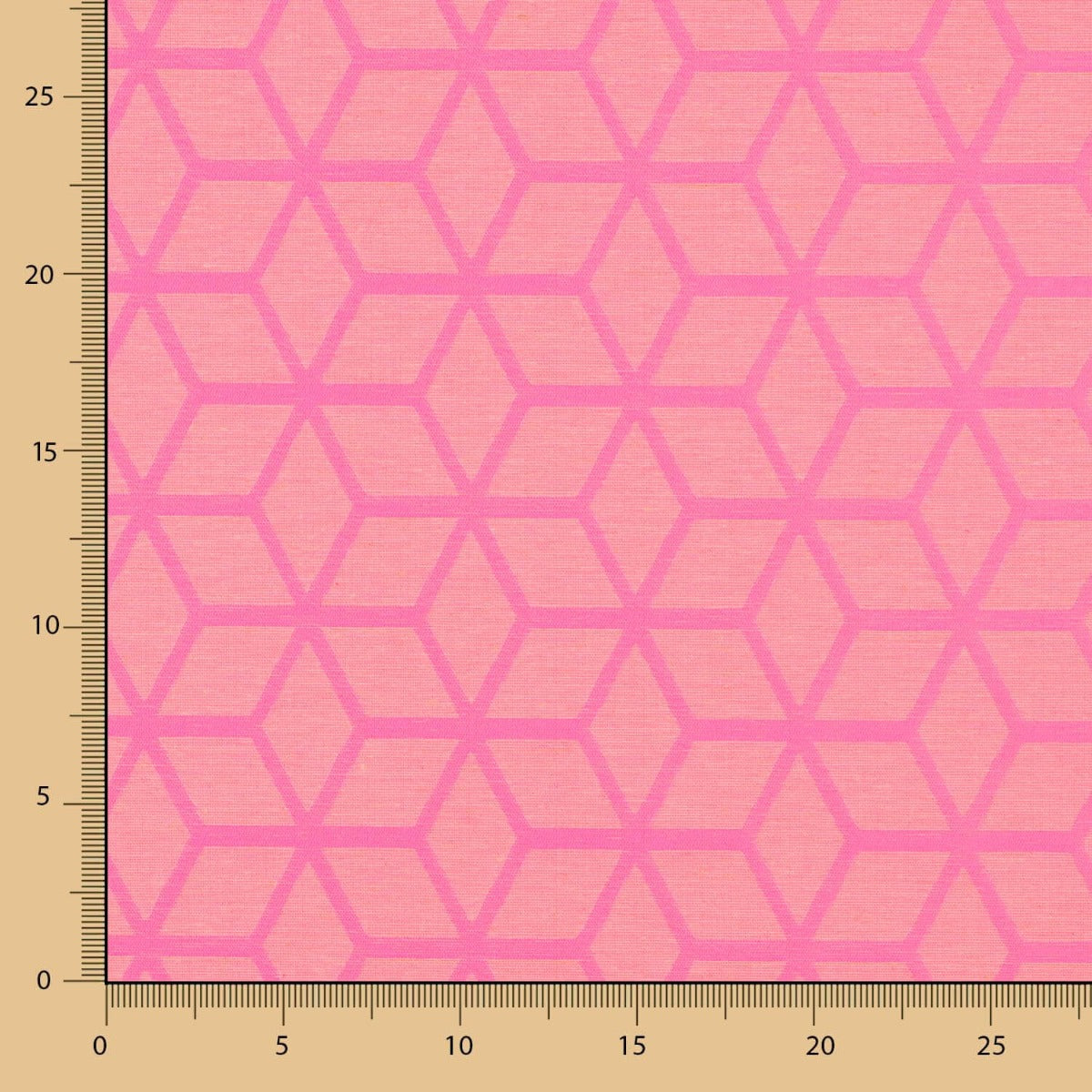 Mantel Antimanchas Geométrico Rosa Fluor - Ribes y Casals