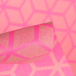 Mantel Antimanchas Geométrico Rosa Fluor - Ribes y Casals