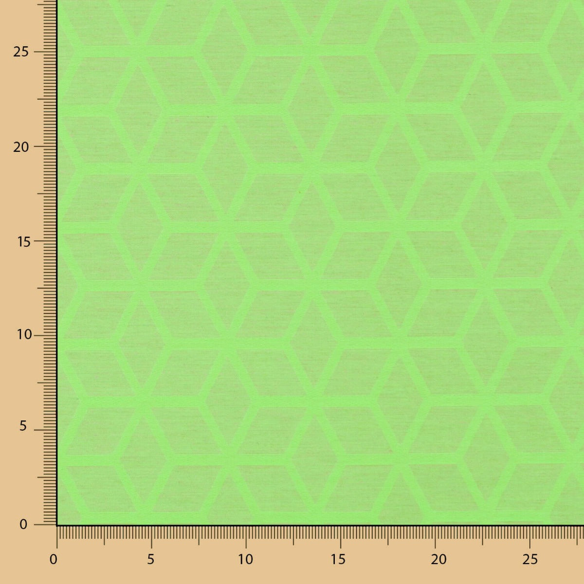 Mantel Antimanchas Geométrico Estrella Verde Fluor - Ribes y Casals