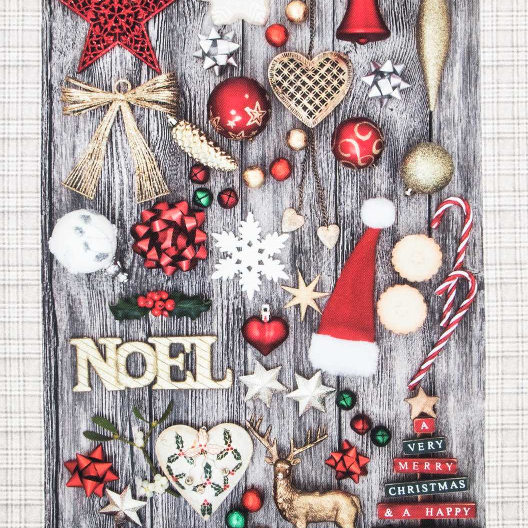 Arandela Almofada Estofamento Merry Christmas - Ribes y Casals