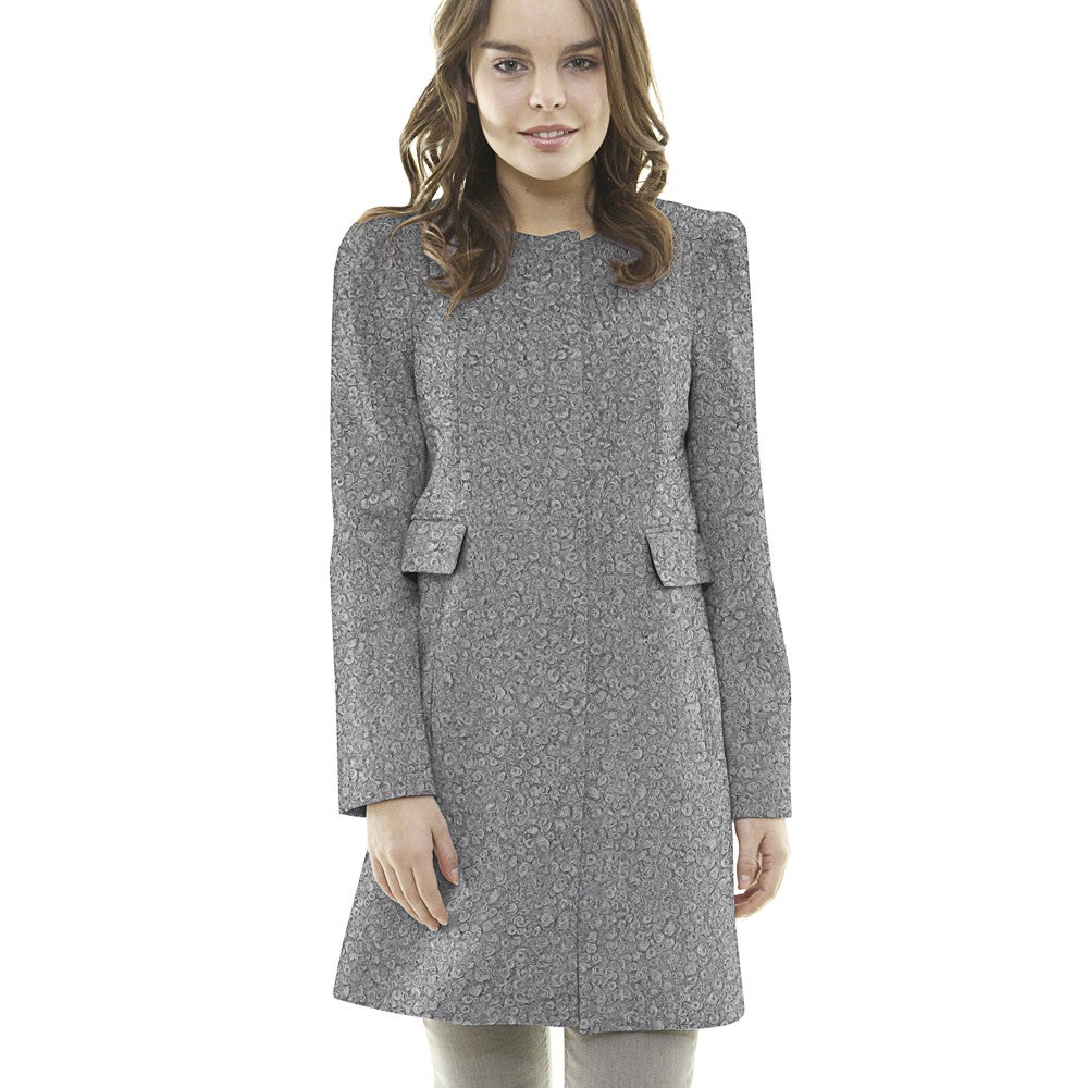 Tecido de Lã Curly  Cinza - Ribes y Casals