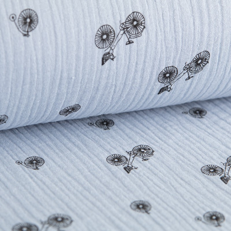 Bambula Algodão Bicicletas Azul - Ribes y Casals