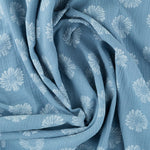 Bambula Algodão Flor Denim - Ribes y Casals