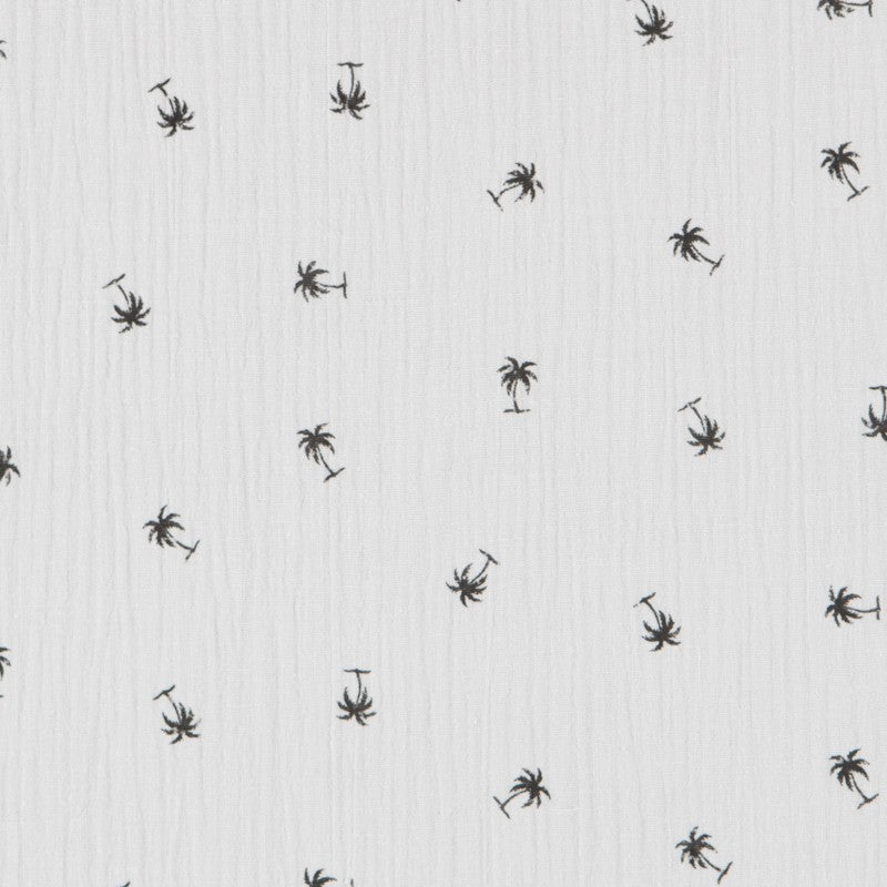 Bambula Algodão Palmeiras Cinza - Ribes y Casals