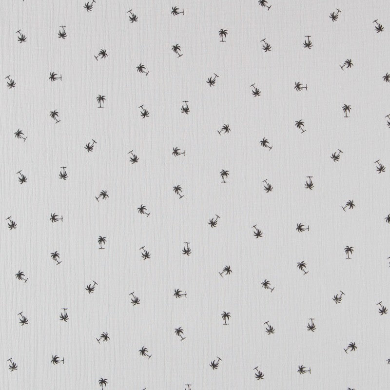 Bambula Algodão Palmeiras Cinza - Ribes y Casals