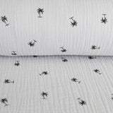 Bambula Algodão Palmeiras Cinza - Ribes y Casals