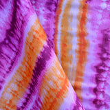 Bambula Estampada Tie-Dye Listras Laranja - Ribes y Casals